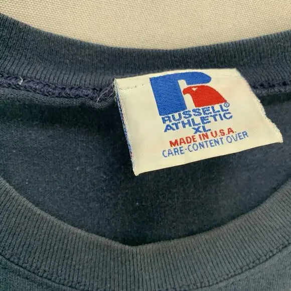 Vintage Russell Athletics Atlanta Braves Short Sleeve T Shirt Sz XL - Picture 3 of 7